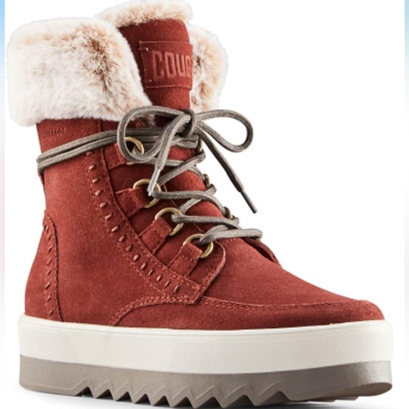COUGAR Vanetta Suede Boot with Faux Fur Trim — NWT, size 8 - Picture 2 of 12